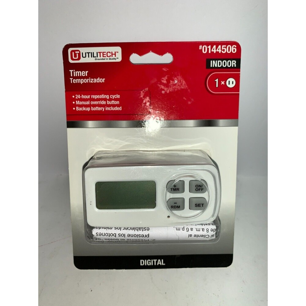Digital Timer Utilitech 0144506 SEALED